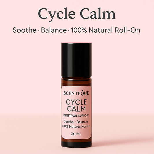 Scenteque Cycle Calm Roll-On – Natural Menstrual Support & Body Relief