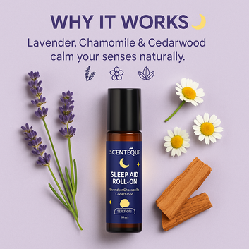 Scenteque Sleep Aid Roll-On – Deep Relaxation & Peaceful Sleep Aromatherapy